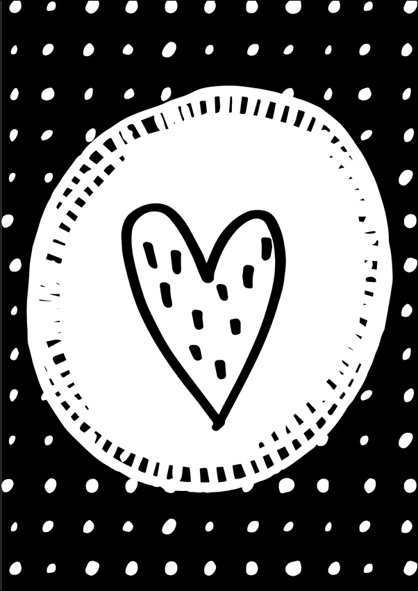 heart - plakat Wymiar do wyboru: 61x91,5 cm