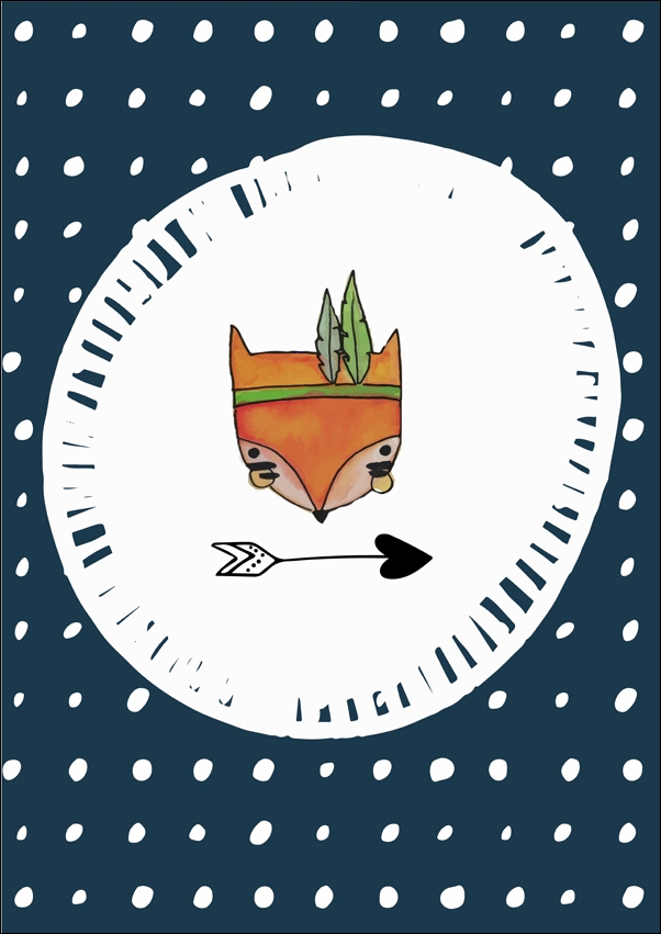 fox - plakat Wymiar do wyboru: 21x29,7 cm