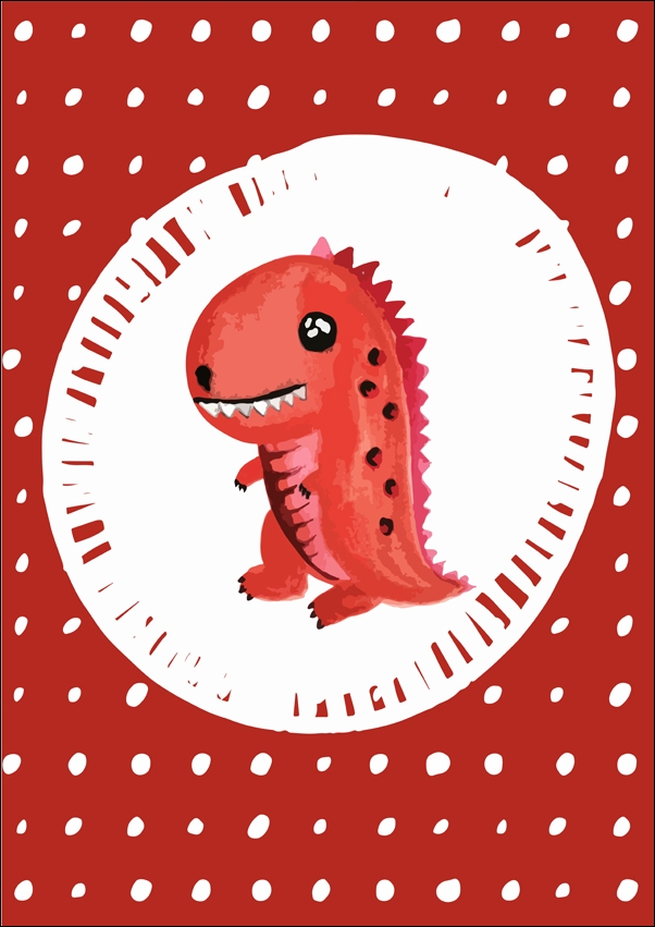dino - plakat Wymiar do wyboru: 40x50 cm