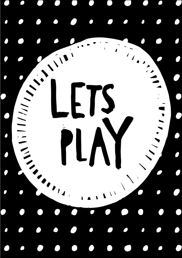 lets play - plakat Wymiar do wyboru: 42x59,4 cm