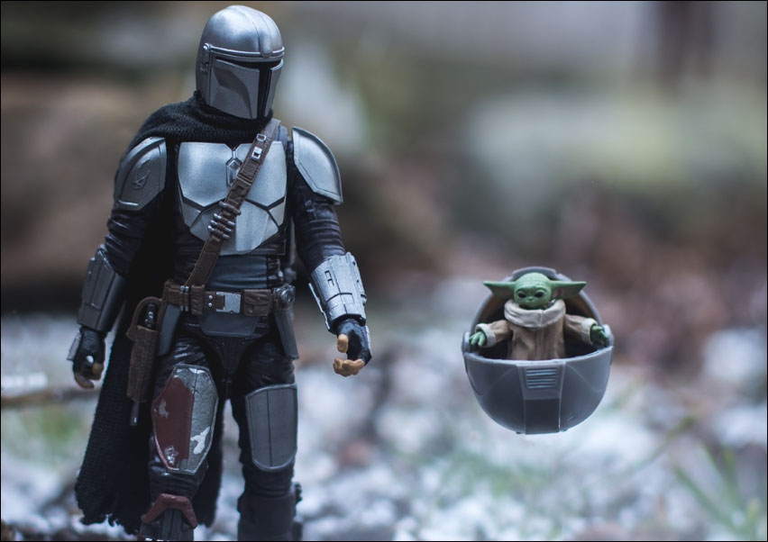 Mando i Grogu, Star Wars Ver1 - plakat Wymiar do wyboru: 40x30 cm