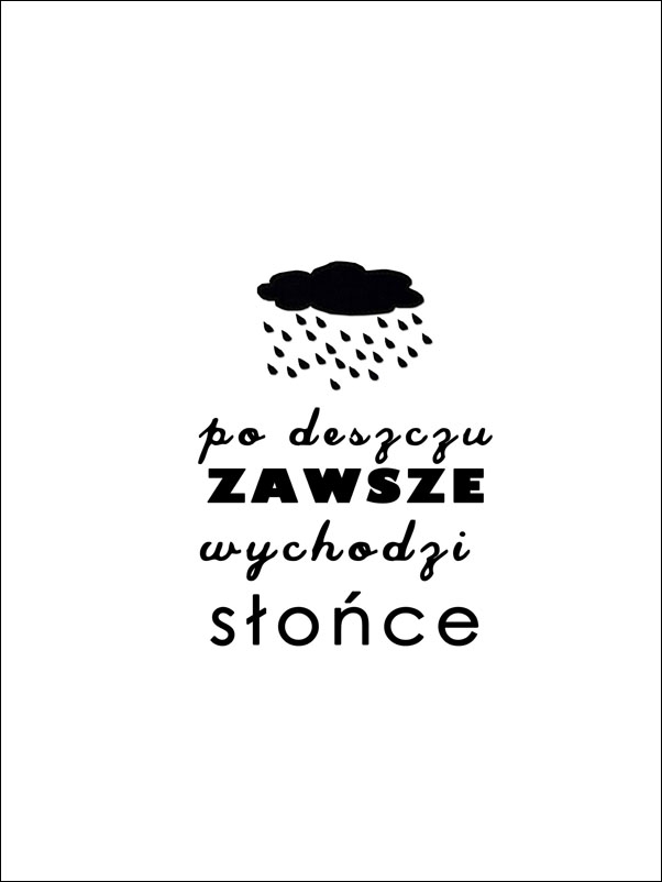 Wychodzi Słońce - plakat Wymiar do wyboru: 20x30 cm