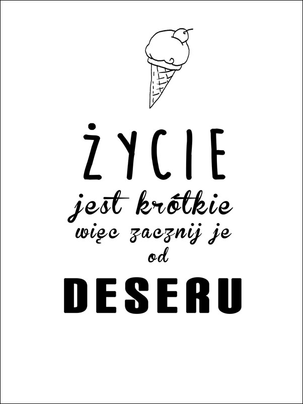 Deser - plakat Wymiar do wyboru: 70x100 cm