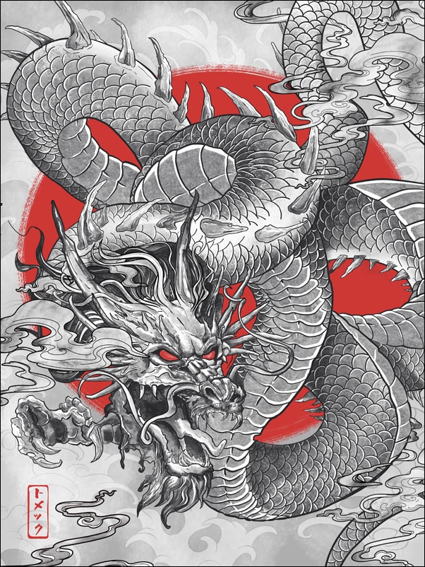 Smok - plakat Wymiar do wyboru: 50x70 cm