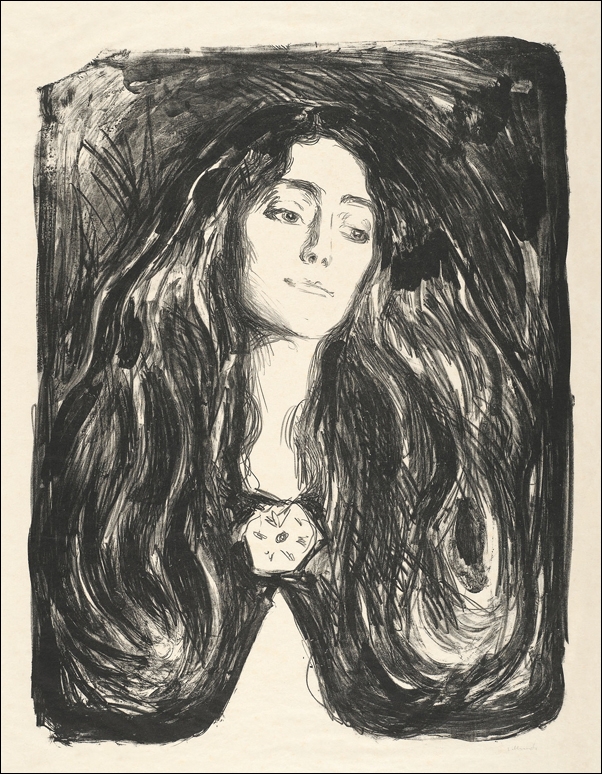 The Brooch. Eva Mudocci (1903), Edvard Munch -  plakat Wymiar do wyboru: 21x29,7 cm