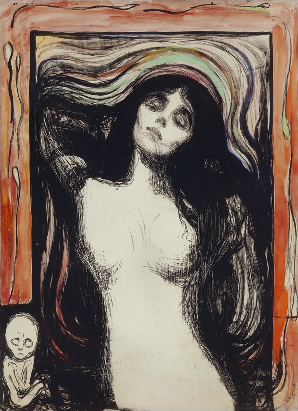 Madonna (ca. 1895–1896) , Edvard Munch -  plakat Wymiar do wyboru: 50x70 cm