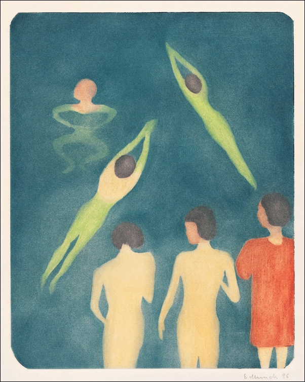 Boys Bathing (1896), Edvard Munch -  plakat Wymiar do wyboru: 40x50 cm