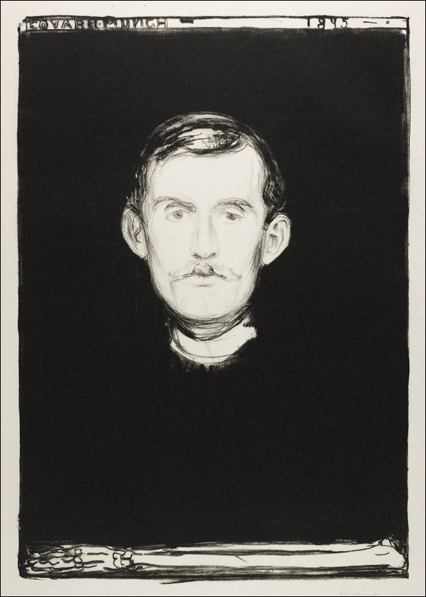 Self–Portrait (1895), Edvard Munch -  plakat Wymiar do wyboru: 61x91,5 cm