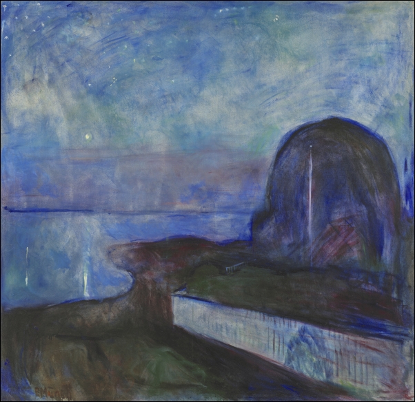 Starry Night (1893), Edvard Munch -  plakat Wymiar do wyboru: 70x100 cm