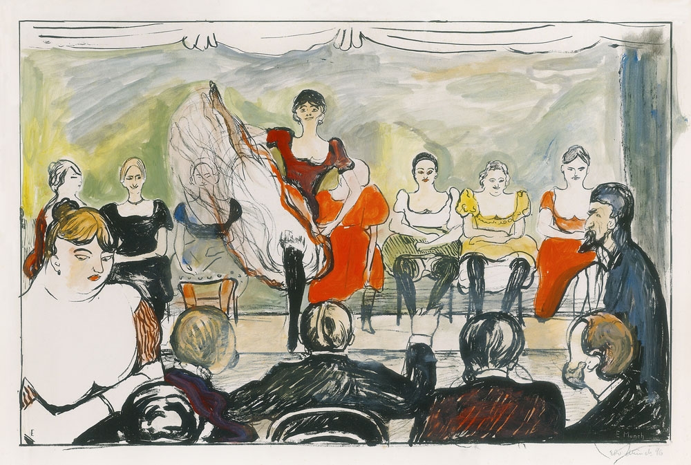 Tingletangle (1895), Edvard Munch -  plakat Wymiar do wyboru: 50x70 cm