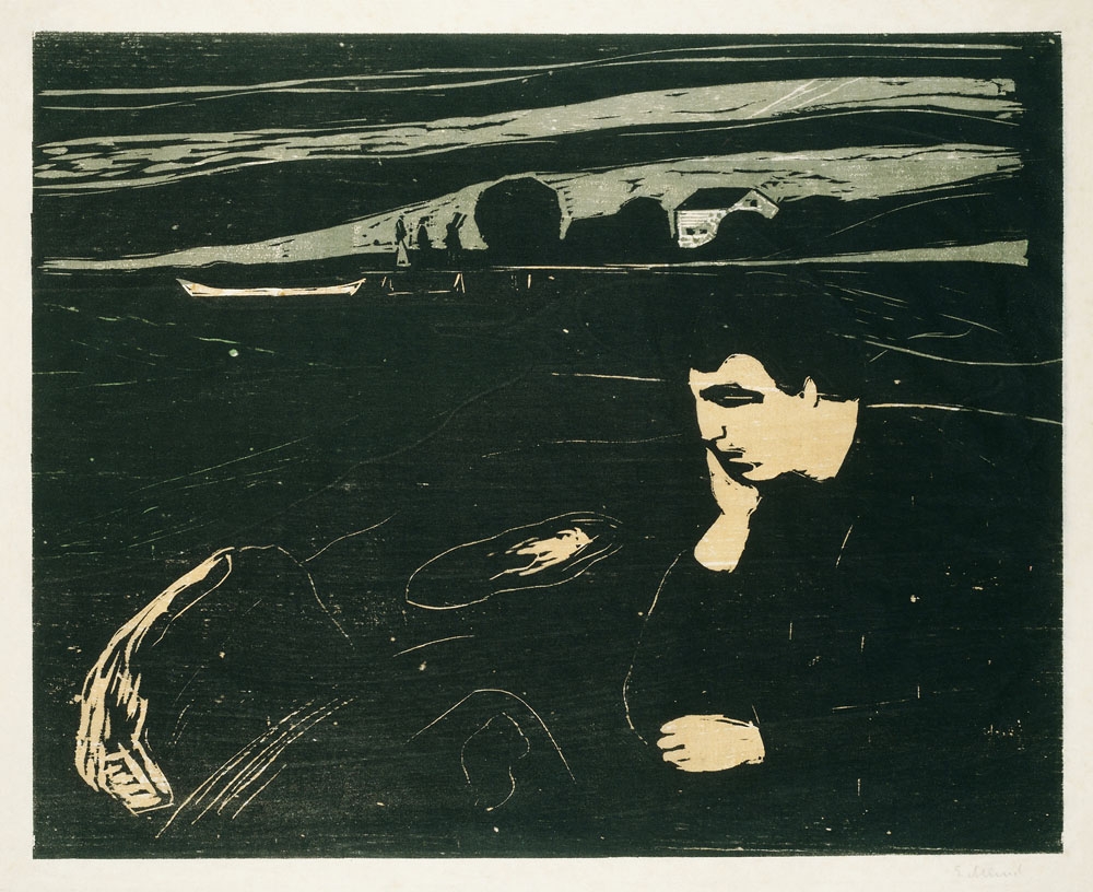 Melancholy III (1902), Edvard Munch -  plakat Wymiar do wyboru: 40x50 cm
