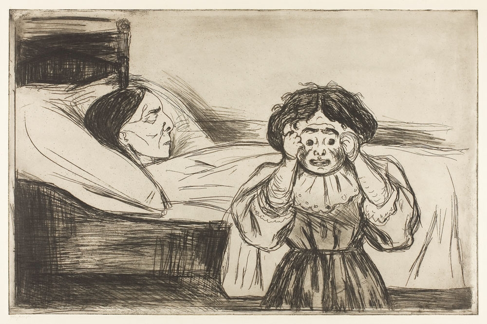 The Dead Mother and Her Child (1901), Edvard Munch -  plakat Wymiar do wyboru: 50x70 cm
