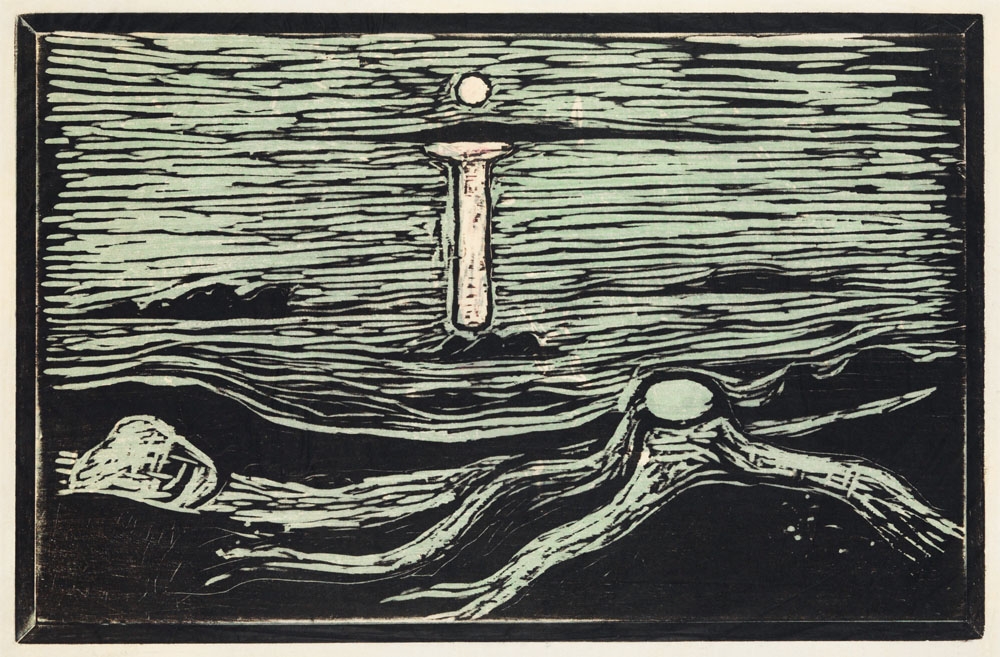 Mystical Shore (1897), Edvard Munch -  plakat Wymiar do wyboru: 70x100 cm