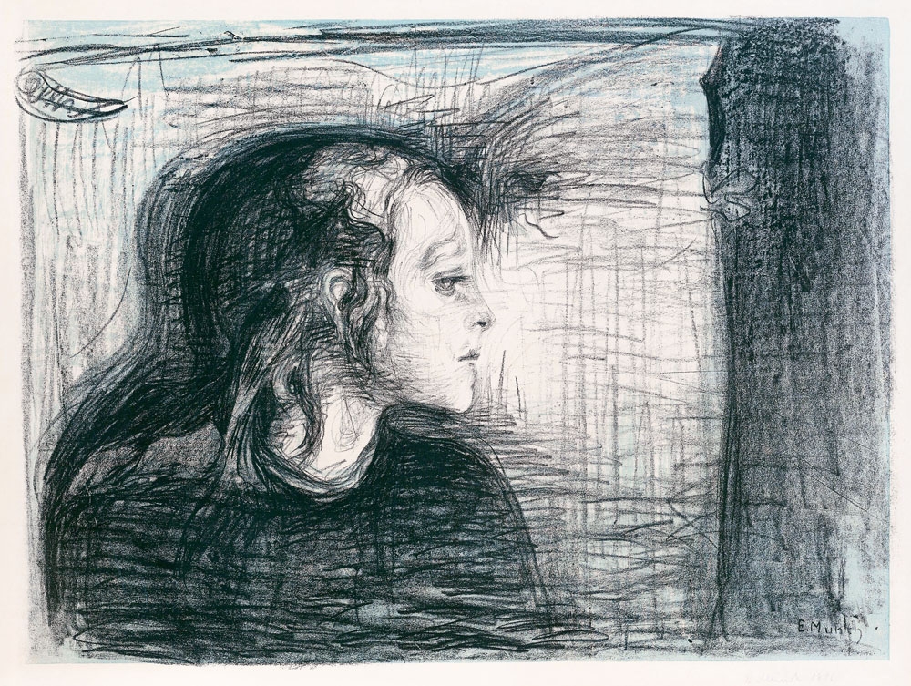 The Sick Child I (1896), Edvard Munch -  plakat Wymiar do wyboru: 50x70 cm
