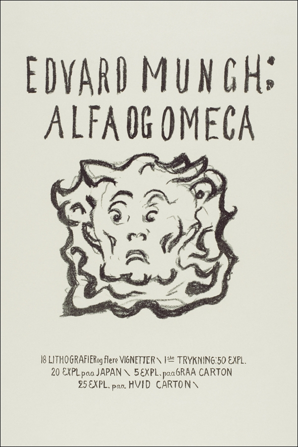 Alpha and Omega:Title Page (ca. 1909–1909), Edvard Munch -  plakat Wymiar do wyboru: 70x100 cm