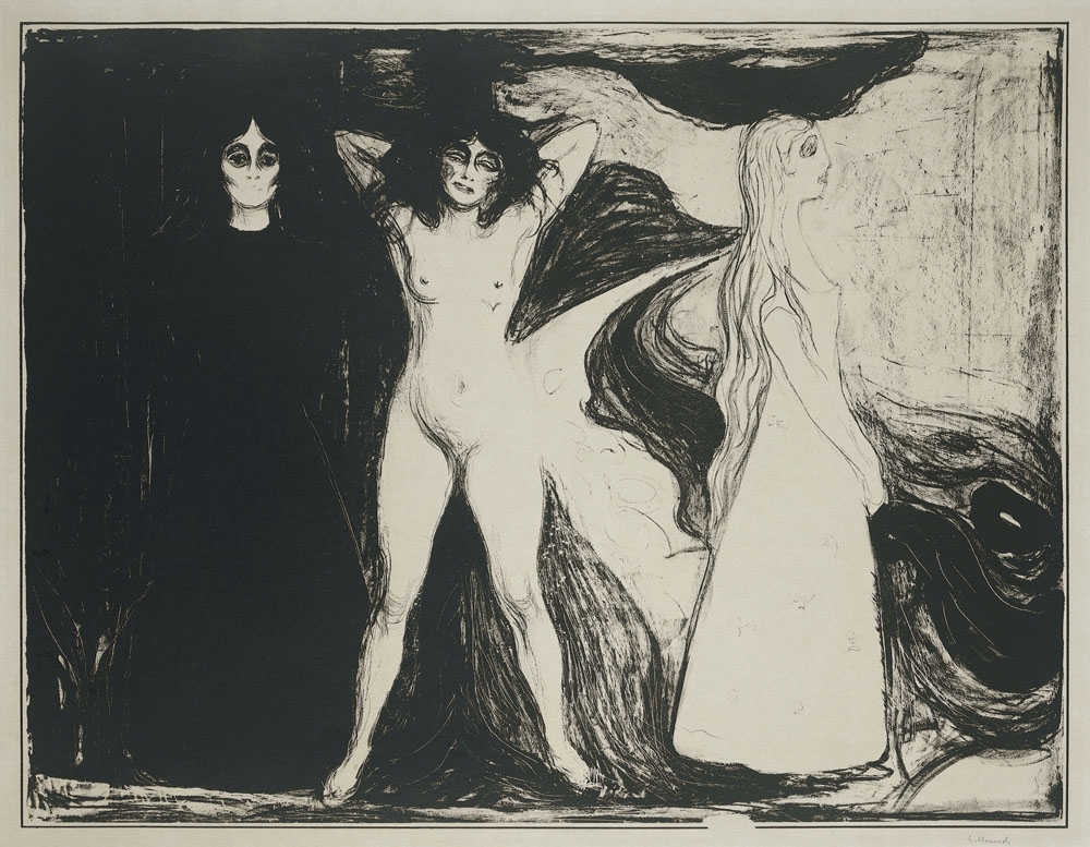 Das Weib (De Sfinx) (1899), Edvard Munch -  plakat Wymiar do wyboru: 70x100 cm