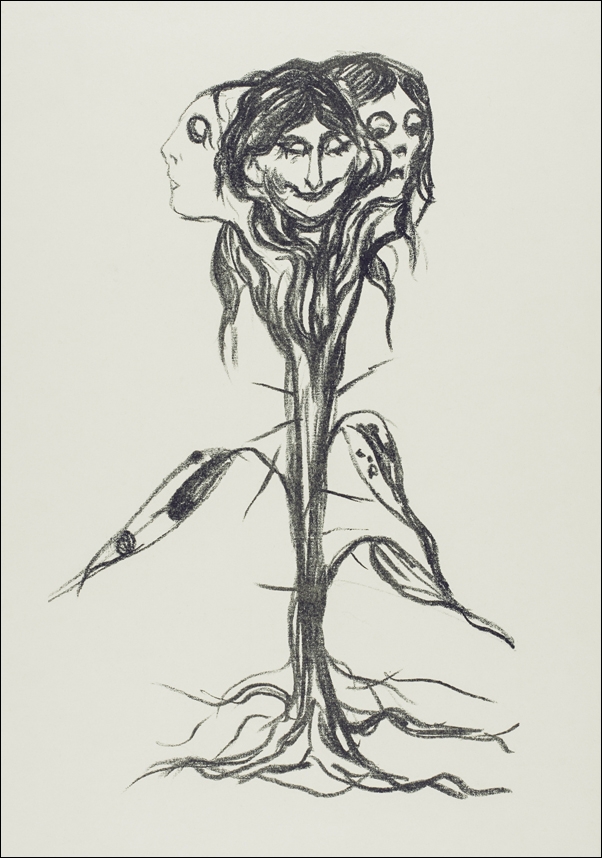 Vignette: Amaryllis (ca. 1908–1909), Edvard Munch -  plakat Wymiar do wyboru: 50x70 cm