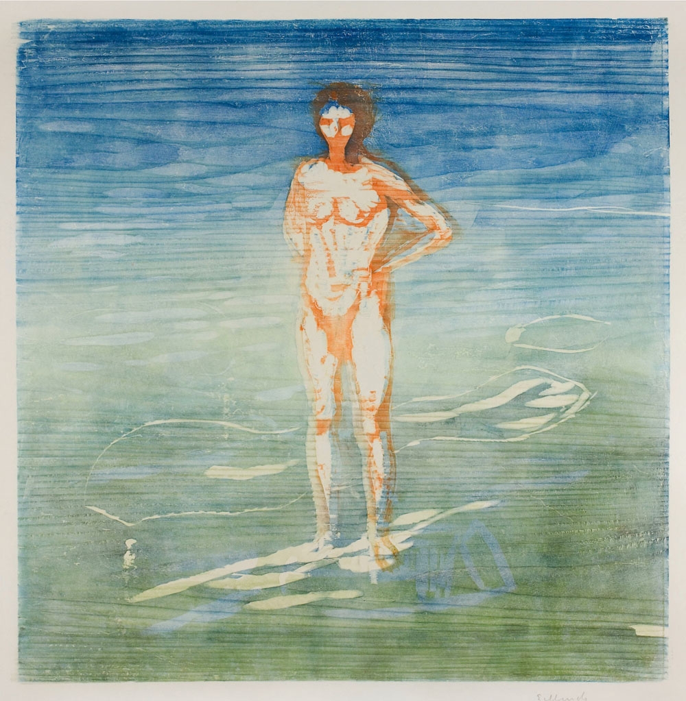 Man Bathing (1899), Edvard Munch -  plakat Wymiar do wyboru: 70x100 cm