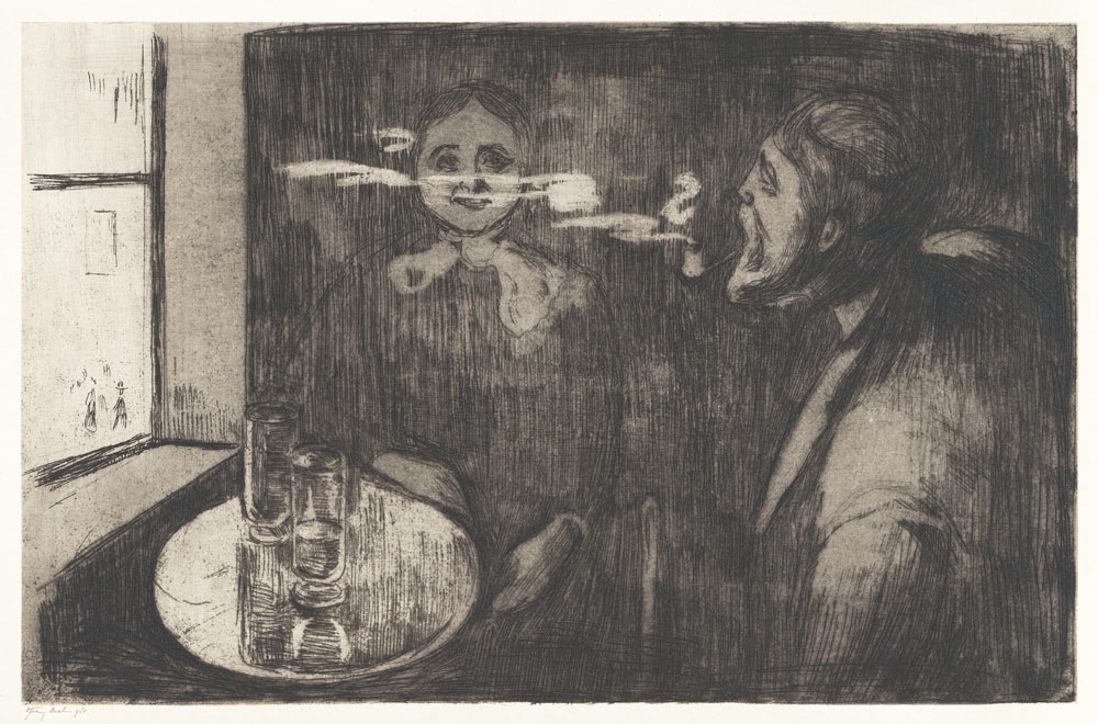 Tête-á-Tête (1894), Edvard Munch -  plakat Wymiar do wyboru: 70x100 cm