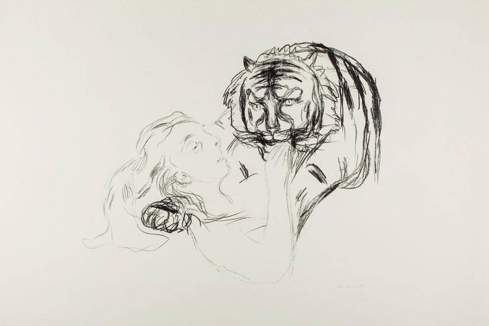 The Tiger (ca. 1908–1909), Edvard Munch -  plakat Wymiar do wyboru: 60x80 cm