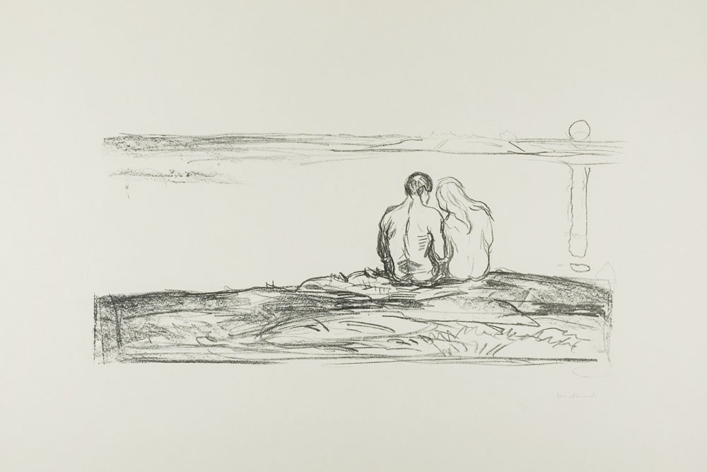 Moonrise (ca. 1908–1909), Edvard Munch -  plakat Wymiar do wyboru: 21x29,7 cm