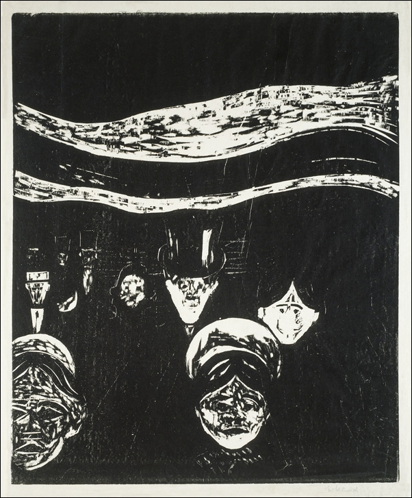 Anxiety (1896), Edvard Munch -  plakat Wymiar do wyboru: 70x100 cm