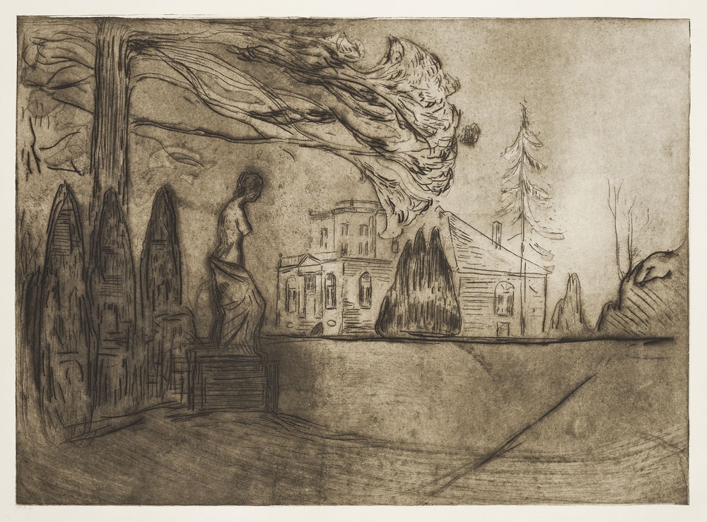 The Garden at Night (1902), Edvard Munch -  plakat Wymiar do wyboru: 40x60 cm