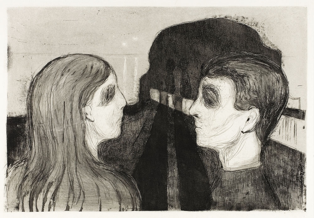 Attraction II (1895), Edvard Munch -  plakat Wymiar do wyboru: 50x70 cm
