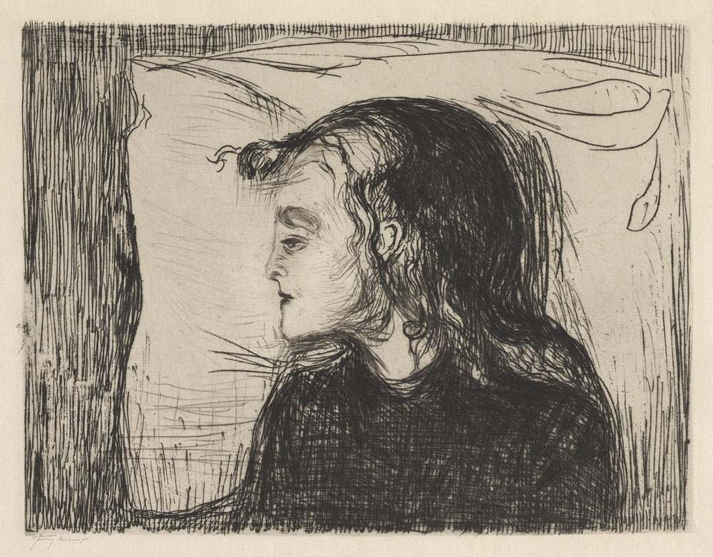 The Sick Girl (1896), Edvard Munch -  plakat Wymiar do wyboru: 30x40 cm
