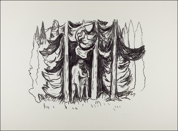 The Forest (ca. 1908–1909), Edvard Munch -  plakat Wymiar do wyboru: 70x100 cm