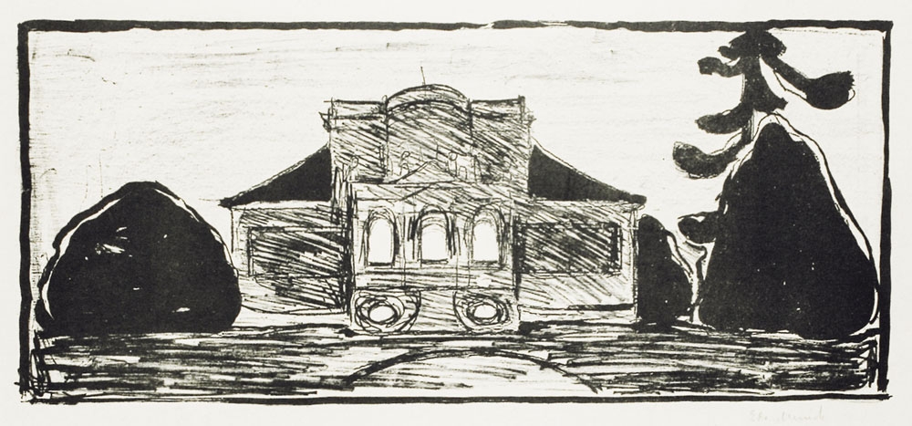 The Garden in Front of Dr. Linde’s House (1902), Edvard Munch -  plakat Wymiar do wyboru: 21x29,7 cm