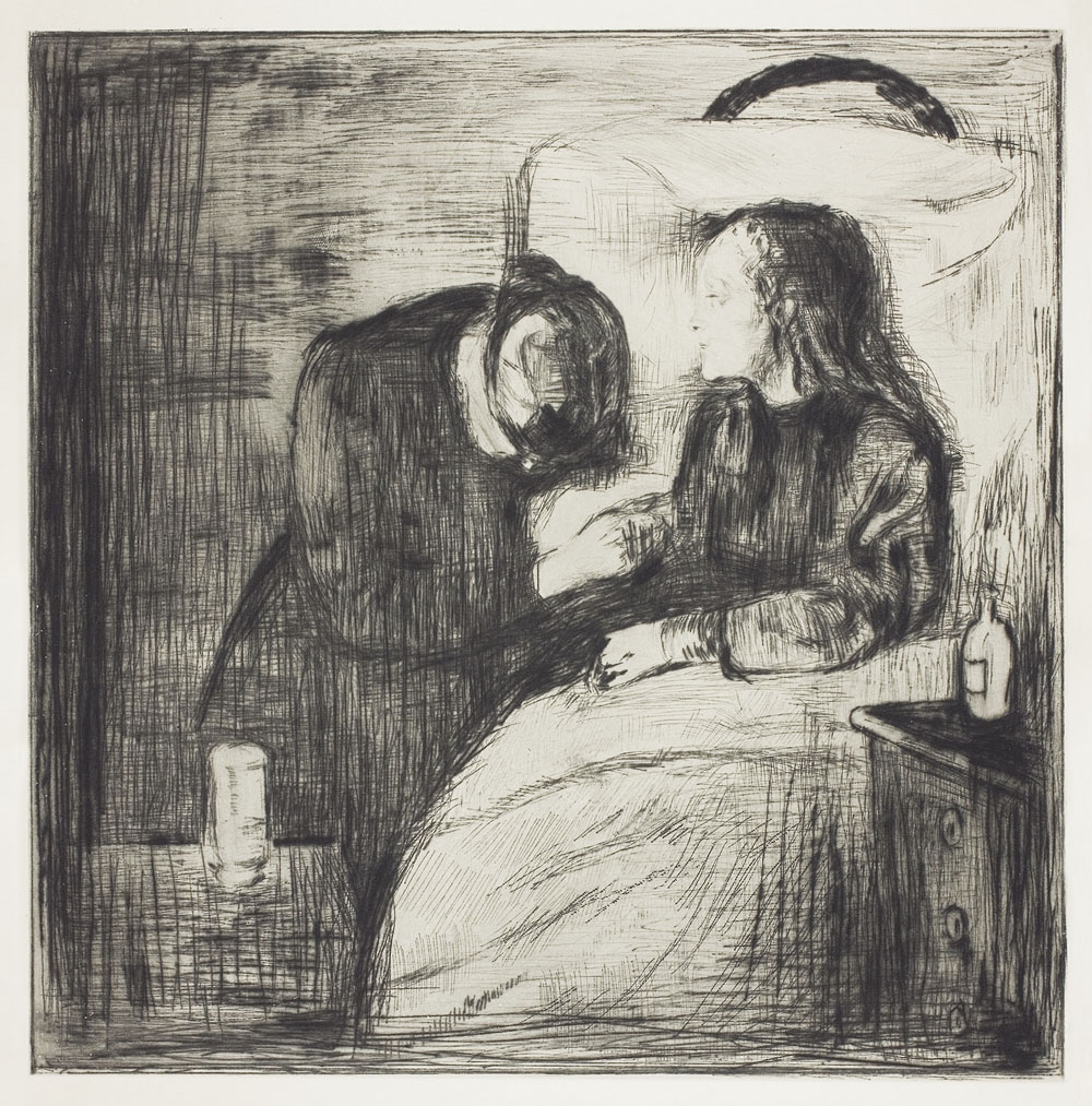 The Sick Child (1894), Edvard Munch -  plakat Wymiar do wyboru: 50x70 cm