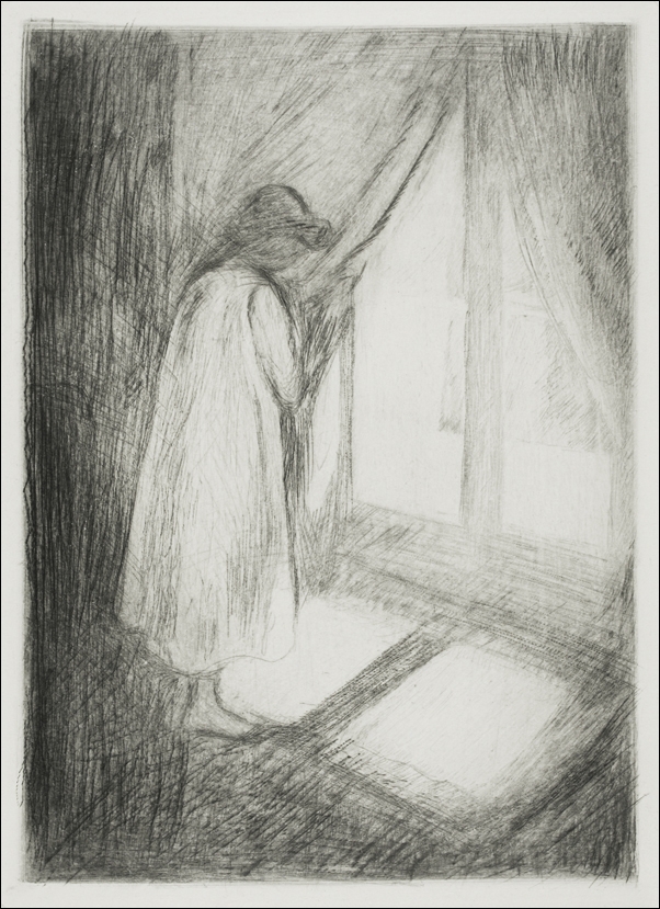 The Girl at the Window (1894), Edvard Munch -  plakat Wymiar do wyboru: 60x80 cm