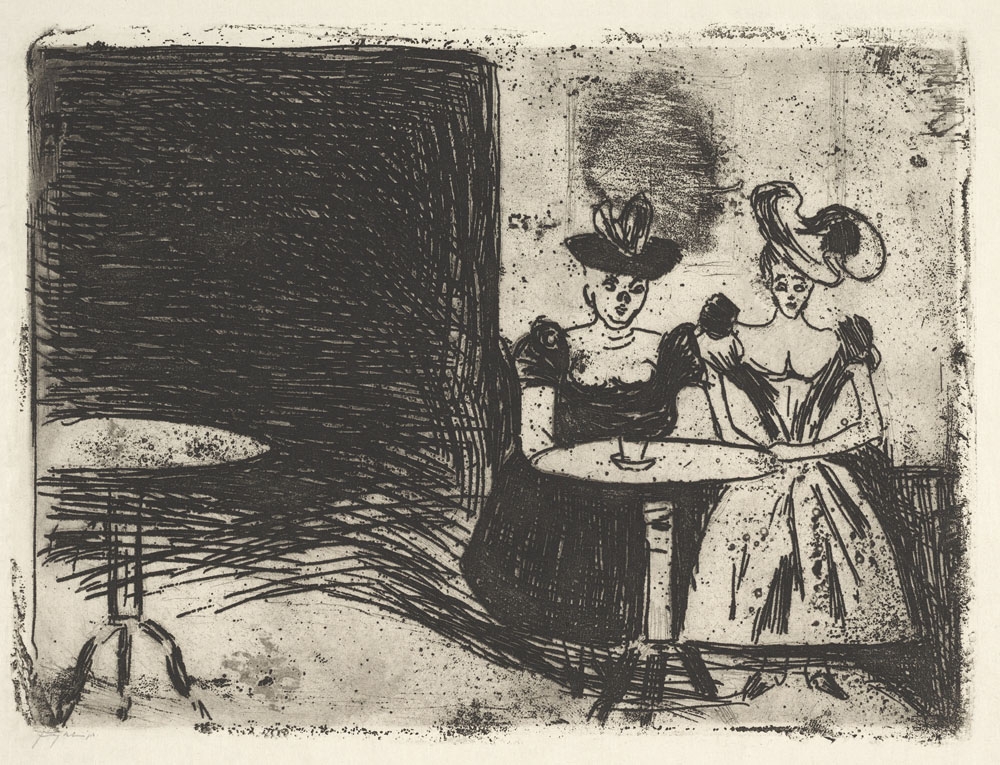 Night Café (1901), Edvard Munch -  plakat Wymiar do wyboru: 30x40 cm