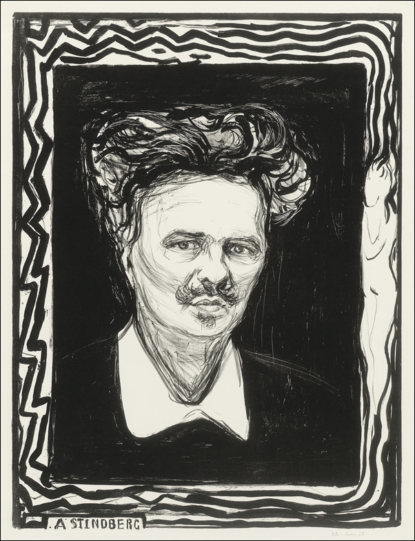 August Strindberg (1896), Edvard Munch -  plakat Wymiar do wyboru: 29,7x42 cm