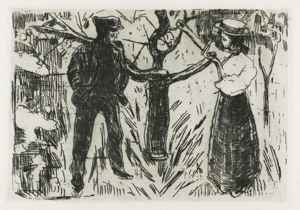 Adam and Eve (1915), Edvard Munch -  plakat Wymiar do wyboru: 50x70 cm