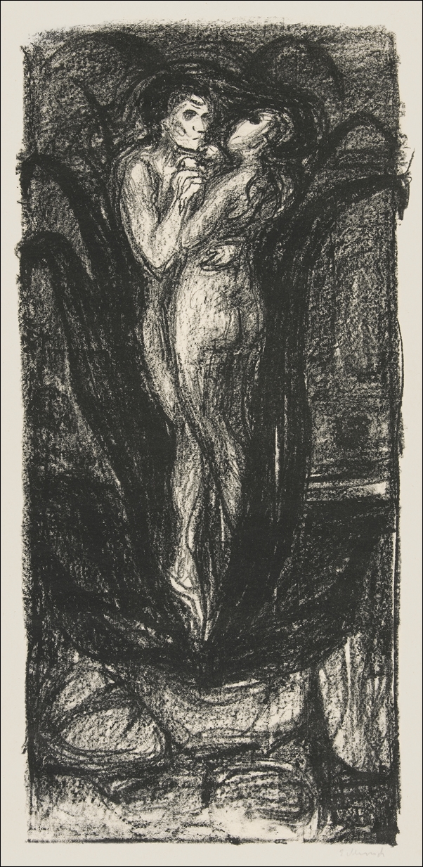 The Flower of Love (Die Blume der Liebe) 1896, Edvard Munch -  plakat Wymiar do wyboru: 40x60 cm