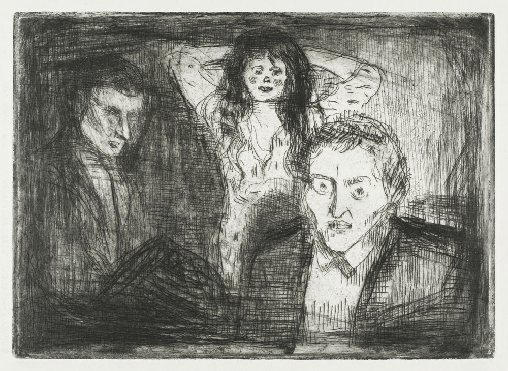 Jealousy (1914), Edvard Munch -  plakat Wymiar do wyboru: 40x60 cm