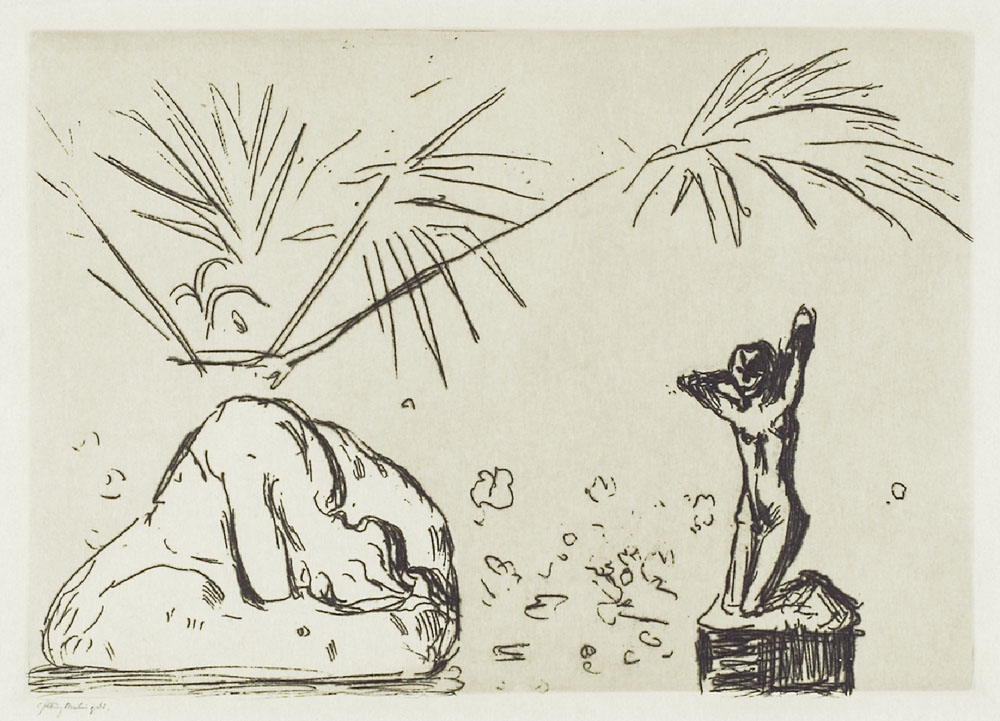 Interior with Sculptures (1902), Edvard Munch -  plakat Wymiar do wyboru: 70x100 cm