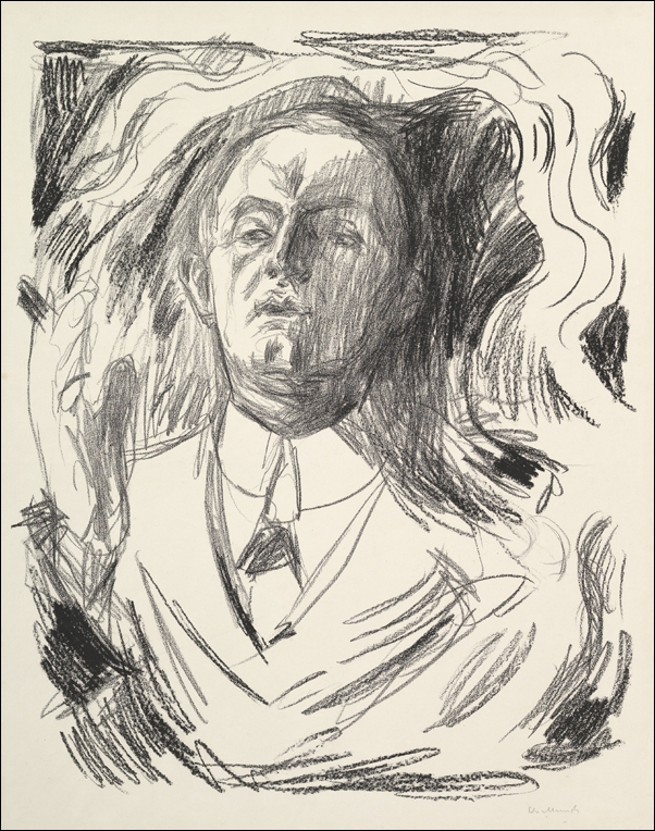 Self-Portrait with a Cigar (1908-1909), Edvard Munch -  plakat Wymiar do wyboru: 30x40 cm