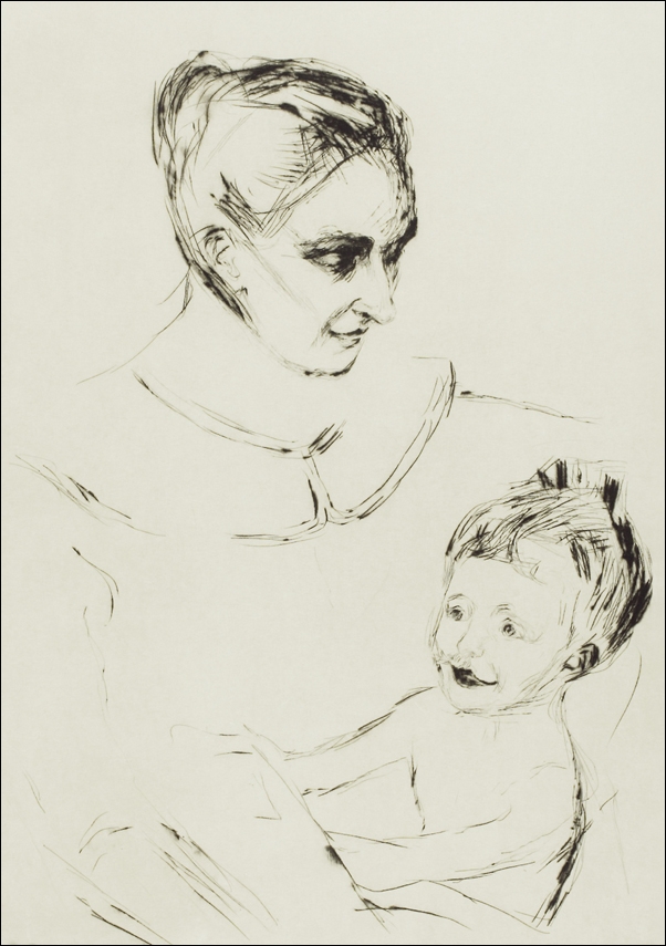 A Mother’s Joy (1902), Edvard Munch -  plakat Wymiar do wyboru: 40x50 cm