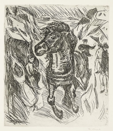 Galloping Horse (1915), Edvard Munch -  plakat Wymiar do wyboru: 40x50 cm