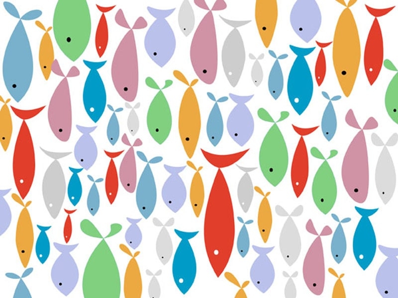 Rybki - plakat Wymiar do wyboru: 70x50 cm