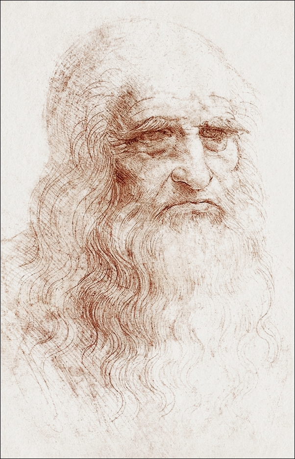 Self-portrait (1512), Leonardo Da Vinci -  plakat Wymiar do wyboru: 61x91,5 cm