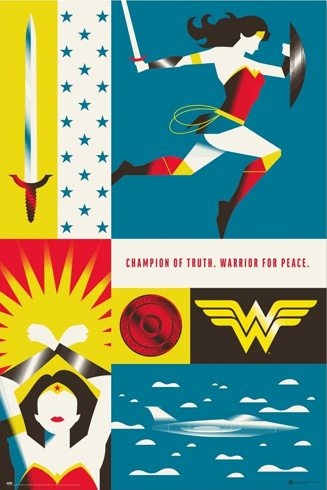 DC Comics Woner Woman 100lat Warner Bros - plakat