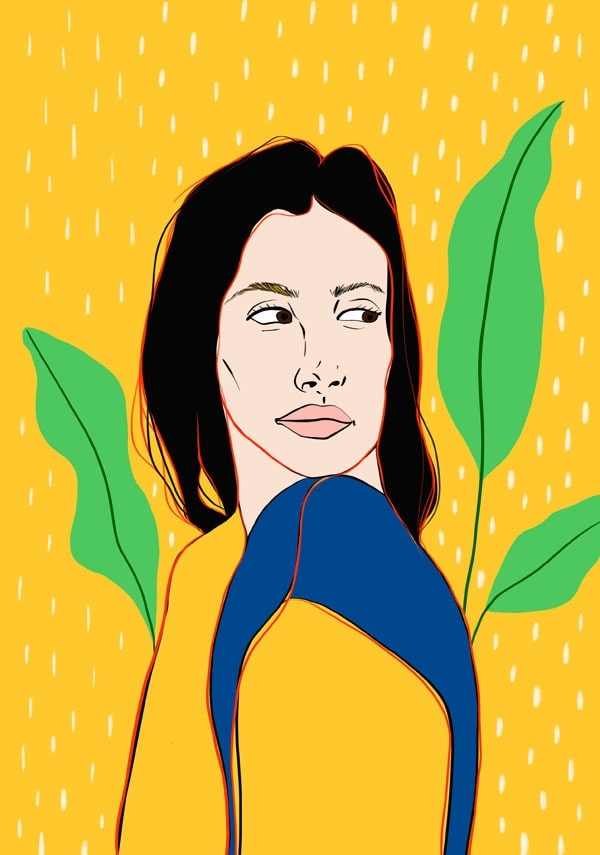 Żółty - plakat Wymiar do wyboru: 40x50 cm