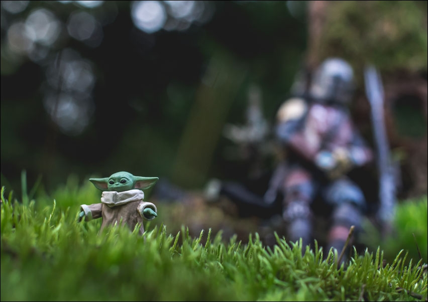 The Mandalorian i Grogu - plakat Wymiar do wyboru: 70x50 cm