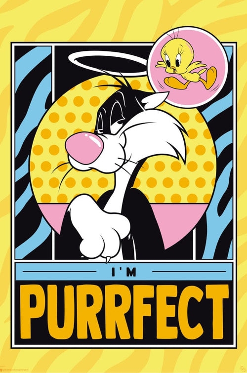Looney Tunes Ptasiek Tweety i Kot Sylwester - plakat