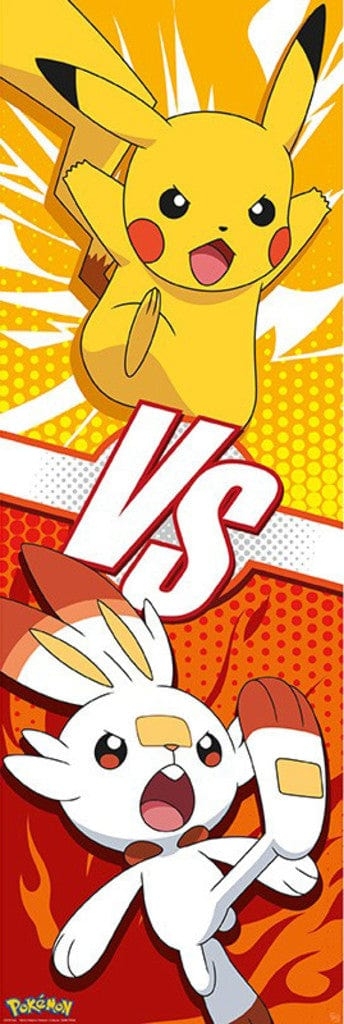 Pokemony Pikachu i Scorbunny - plakat