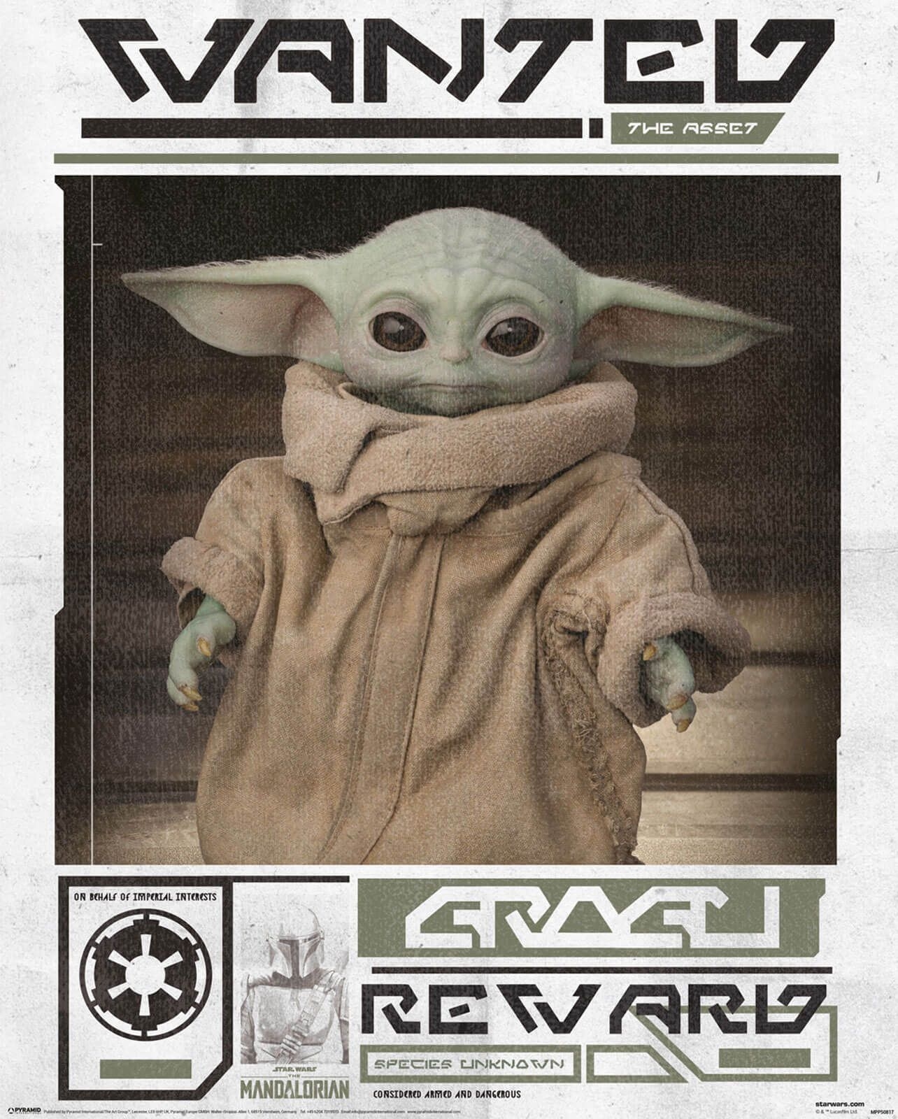 Star Wars The Mandalorian Grogu - plakat